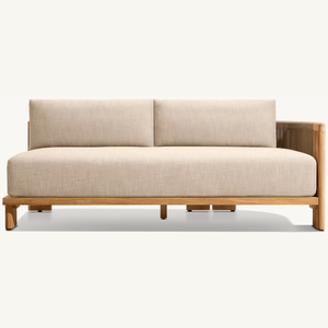 Best-selling teak wood with a simple modern style suitable <b>for</b> indoor use with two seats and armrests equipped with soft foam - Product Image 2