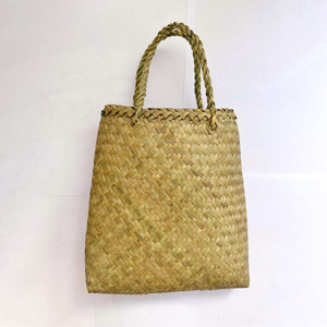 Bolsos de lujo de rafia y seagrass, bolsos de hombro tejidos para la playa, para mujer, se acepta OEM. - Product Image 2