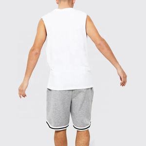 Vente en gros 100% coton Fitness Running Gym Shorts Logo personnalisé Coupe ample Confortable Respirant Basketball Shorts Motif solide - Product Image 2