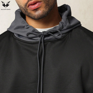 Sudadera con Capucha de Doble Capa Bordada, con Cordón Ajustable, Estilo Deportivo, Oversize, Ecológica, Impermeable, para Invierno y Otoño - Product Image 5