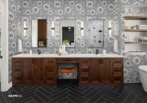 Azulejos de porcelana de alto brillo 60x120cm 600x1200mm 24x48 pulgadas, elegantes azulejos para pisos interiores para proyectos de casas y hoteles - Product Image 2