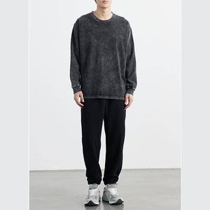 เสื้อสเวตเชิ้ตแขนยาวคุณภาพสูงสำหรับผู้ชาย แฟชั่นใหม่สำหรับฤดูใบไม้ร่วง/ฤดูหนาว สไตล์สตรีทแวร์สำหรับฤดูใบไม้ผลิ ลายปักตัวอักษร - Product Image 6