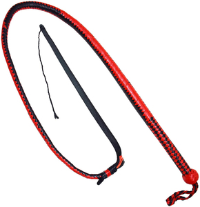 บริการผลิตตามสั่ง (OEM) แส้หนังวัวแบบเป็นมิตรต่อสิ่งแวดล้อม อุปกรณ์ฝึกม้า ยาว 6 ฟุต แส้ขี่ม้า 8 เส้นถัก คุณภาพสูง - Product Image 1