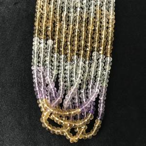 Cuentas Redondas Facetadas Sueltas Semipreciosas 100% Naturales con Certificación IGI, 6-6.5mm, Grado AA, Multicolor, Piedras Naturales, Gemas Fire Vivaaz - Product Image 1