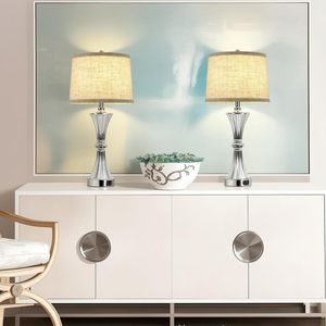 Confezione da 2 coperture e paralumi di ricambio in tessuto per lampade - Product Image 2