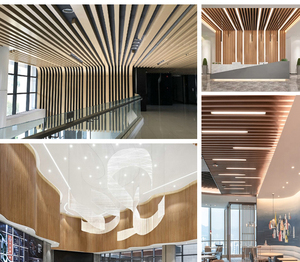 Tấm Ván Sàn Trang Trí Trong Nhà 100*50Mm Cột Ống Vuông Rỗng WPC Vách Ngăn Bằng Gỗ Tường Vân Gỗ Ống Gỗ Trần - Product Image 6