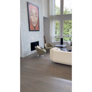 Plancher en bois franc de chêne blanc d'ingénierie, 2 couches, grade AB, installation par clipsage, certifié CARB P2 JAS - Product Image 2