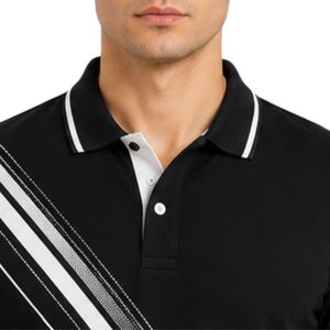 Camiseta Polo Personalizada en Blanco y Negro para Hombre, Manga Corta, Informal, para Golf, OEM, Marca Privada, Transpirable, Uniforme, Venta al Por Mayor - Product Image 5