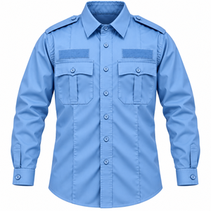 Camisa de Guardia de Seguridad Personalizada para Hombre, Manga Larga, Uniforme de Trabajo, Camisa de Trabajo, Uniforme de Guardia Personalizado para Hombre - Product Image 1