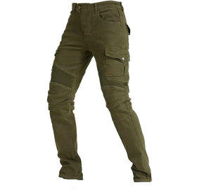 Pantalones Cargo de Motociclista para Hombre, Color Verde Oliva, Transpirables, de Nailon y Algodón, para Todas las Temporadas - Product Image 1