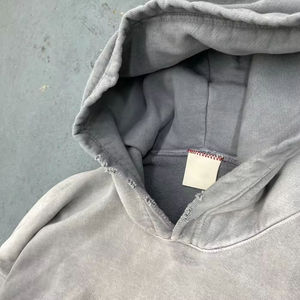 Ensemble de survêtement streetwear OEM pour homme, sweat à capuche et pantalon de jogging délavé à l'acide, vente en gros, fabricant de coton - Product Image 2