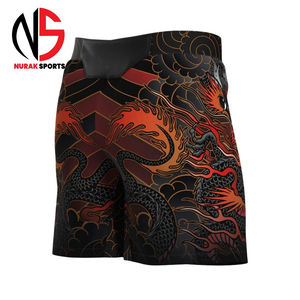 Meilleurs shorts de combat MMA personnalisés OEM en gros, unisexe, pour entraînement UFC et compétition, vêtements de boxe par sublimation, 100% polyester durable 2026 - Product Image 3