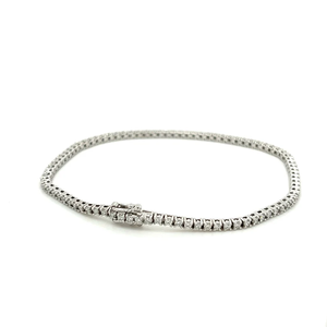 Bracelet Tennis Hip Hop en Argent Massif 925 avec Moissanite Qualité VVS1 Taille 5mm Longueur 7,5 Pouces pour Mariage et Anniversaire - Product Image 2