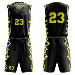 Vente flash - Ensemble d'uniformes de basket-ball personnalisés imprimés par sublimation |   Shorts en jersey sans manches avec cordon de serrage |   Été, séchage rapide, respirant - Product Image 1