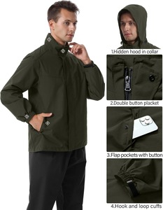 Combinaison de pluie professionnelle pour l'extérieur, légère, imperméable, vêtements d'aventure, fabrication en usine - Product Image 2