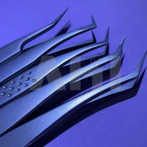 Pince à cils personnalisée avec logo, haute qualité, durable, en acier inoxydable, pointe fine, outil pour extensions de cils, longueur 125-150 mm, vente en gros, marque privée - Product Image 6