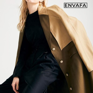 Manteau long imperméable tendance pour femme, style trench-coat, double boutonnage, idéal printemps-automne - Product Image 6