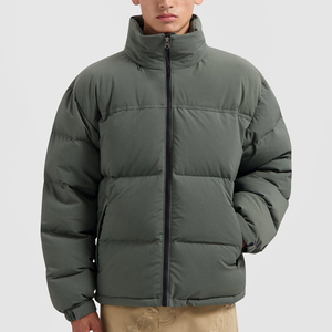 Custom Puffer Jacket <b>Bubble</b> <b>Coat</b> Thick Down Nylon Polyester Material Padded Winter Custom Puffer Jacket for Men's Customized - Product Image 4