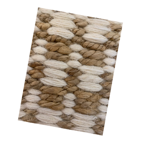Alfombra de lujo tejida a mano de lana y yute, alfombra de área con textura natural personalizada, a precio de mayorista. - Product Image 5