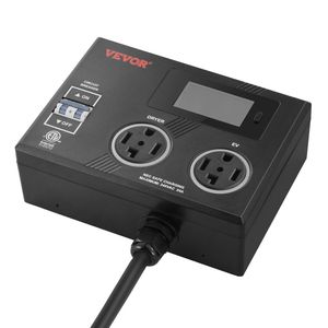 Presa di Distribuzione Elettrica Intelligente NEMA 14-30 con Indicatore LED a 3 Colori, 240V per Asciugatrice e Veicoli Elettrici, Due Prese con Splitter - Product Image 1