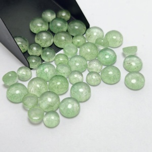 Cuarzo Verde Fresa, Piedra Preciosa Suelta, Piedra Verde Lisa para Joyería - Product Image 3