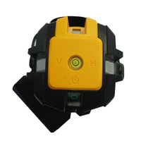 Niveau laser vert industriel 5 points 360° rotatif avec batterie lithium-ion, niveau à lignes croisées avec précision de 1 mm et autonomie de 8 heures