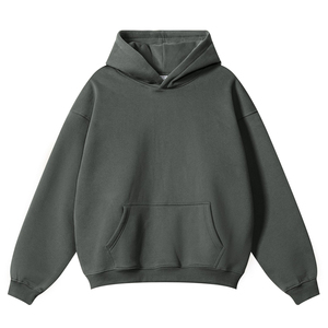 Sudadera con Capucha Gruesa y Pesada para Hombre, Hombros Caídos, 380 360 320 Gsm, Logotipo Personalizado, Felpa Francesa, Sudadera Oversize de Gran Gramaje - Product Image 2