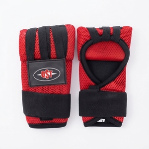 Vendas de boxeo de malla con logo personalizado para entrenamiento de MMA y artes marciales, soporte de muñeca ajustable, transpirables, de nailon/poliéster ecológico - Product Image 1