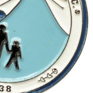Blue Logo Metal Lapel <b>Pin</b> <b>Badge</b> for Suit Shirt Hat Backpack Uniform Event Gift and Everyday Fashion Accessory Use - Product Image 4