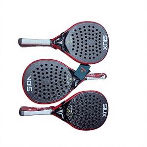 Raquette de padel en fibre de carbone personnalisée, légère, avec grip antidérapant perforé, pour joueurs professionnels et intermédiaires - Product Image 4