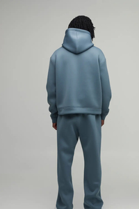 Survêtements d'hiver personnalisés OEM/ODM 2026 pour hommes – Ensemble sweat à capuche en coton brodé avec logo pour hommes - Product Image 2