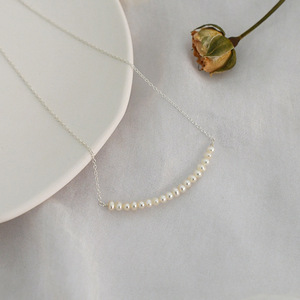 Collier polyvalent en perles d'eau douce pour femme, chaîne simple et élégante pour le quotidien et l'art, petit accessoire frais - Product Image 4