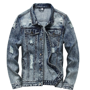 Veste en jean pour homme, nouvelle arrivée, style délavé, design personnalisé, vente en gros, veste en jean pour homme la plus vendue - Product Image 1