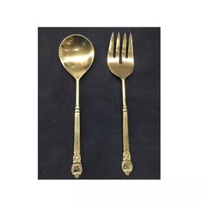 Nouvel ensemble de couverts en métal plaqué or pour la cuisine, cuillère et fourchette en métal à prix abordable - Product Image 3