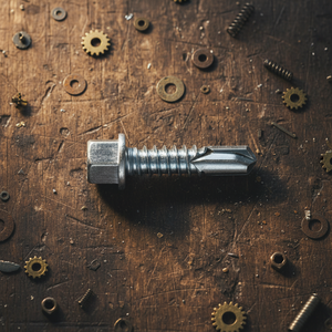 Vis autoperceuses à tête hexagonale PDC en acier au carbone, finition zincée/galvanisée/phosphatée, métrique/pouce, classe 8, fixations pour toiture, OEM - Product Image 1