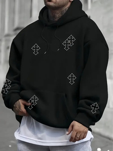 เสื้อฮู้ดดี้โอเวอร์ไซส์สั่งทำพิเศษ 400 GSM ผ้าโพลีเอสเตอร์/คอตตอนเนื้อหนา ระบายอากาศได้ดี มีกระเป๋าเสื้อ สไตล์สตรีทแวร์ แบบสวมหัว ยูนิเซ็กซ์ รับผลิตแบบ OEM - Product Image 5