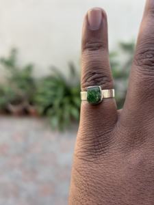 Fine Jewelry 925 Sterling <b>Silver</b> Natural <b>Emerald</b> Wedding <b>Ring</b> Women Eternity Band Vintage Classic AAA Quality Handmade - Product Image 5