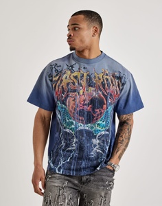 300 GSM Men's Cotton tank <b>Top</b> High Quality Round Neck <b>Rhinestone</b> DTF Print t Shirt Streetwear Graphic Sleeveless T-shirt - Product Image 2