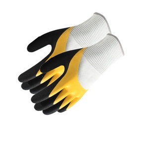 XL Gris Nylon Spandex Gants de sécurité au travail Antidérapant Antistatique Anti-Impact Résistant à l'huile Repassage et utilisation automobile Mousse nitrile - Product Image 6