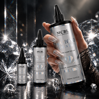 Vernis à ongles de finition en gros, brillance diamant, sans résidu, gel UV LED transparent, logo personnalisé, usine, couche de finition diamant