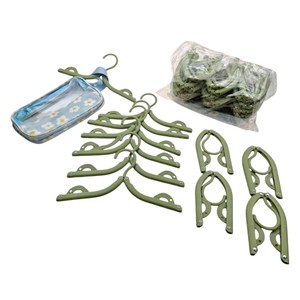ไม้แขวนเสื้อพลาสติกพับได้แบบพกพา อุปกรณ์เสริมสำหรับการเดินทาง - Product Image 1