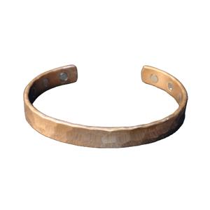 Handcrafted Hammered Copper Bracelet - Rustic Pure Copper Cuff Bangle - Traditional Healing Therapy Jewelry for Men and Women - Product Image 1