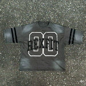 Camiseta Oversize de Algodón para Hombre, 240 GSM, Estilo Urbano, Manga Corta, Logotipo Personalizado con Serigrafía, Efecto Desgastado por el Sol, Unisex - Product Image 5