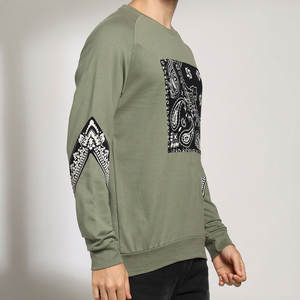 Nouveaux Sweat-shirts d'Hiver pour Hommes Personnalisés en Coton Biologique, Pulls Oversize à Col Rond, Manches Longues, Imprimés Numériquement, Écologiques et Respirants - Product Image 6