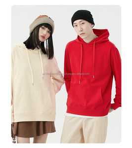 Impression bouffante de haute qualité imprimée de logo personnalisé 300g de poids lourd 100% coton vierge polaire Streetwear sweats à capuche surdimensionnés unisexe - Product Image 5