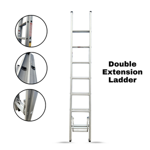 Escalera Extensible Multiusos de Aluminio Plegable de Alta Resistencia para Uso Doméstico, Ático, Techo, Almacén - Diseño Compacto - Product Image 4