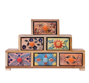 Organizador de escritorio de madera para mantener su oficina ordenada elegante y altamente organizada con amplias opciones de almacenamiento - Product Image 3