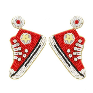Pendientes de flores con cuentas hechos a mano, joyería bordada colorida para mujeres y niñas, estilo bohemio, artesanía múltiple - Product Image 6