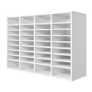 Organizzatore per Ufficio con Scaffali Regolabili, 36 Scomparti, in Legno e MDF, per Scrivania e Cassetti - Product Image 1