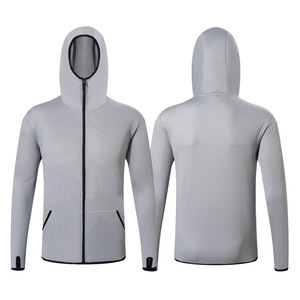 Veste à capuche zippée pour homme, dégradé de couleurs, séchage rapide, UPF 50, polyester, vêtements de pêche, haut de sport - Product Image 6